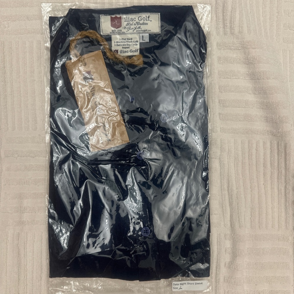 iliac Golf date night short sleeve Navy blue